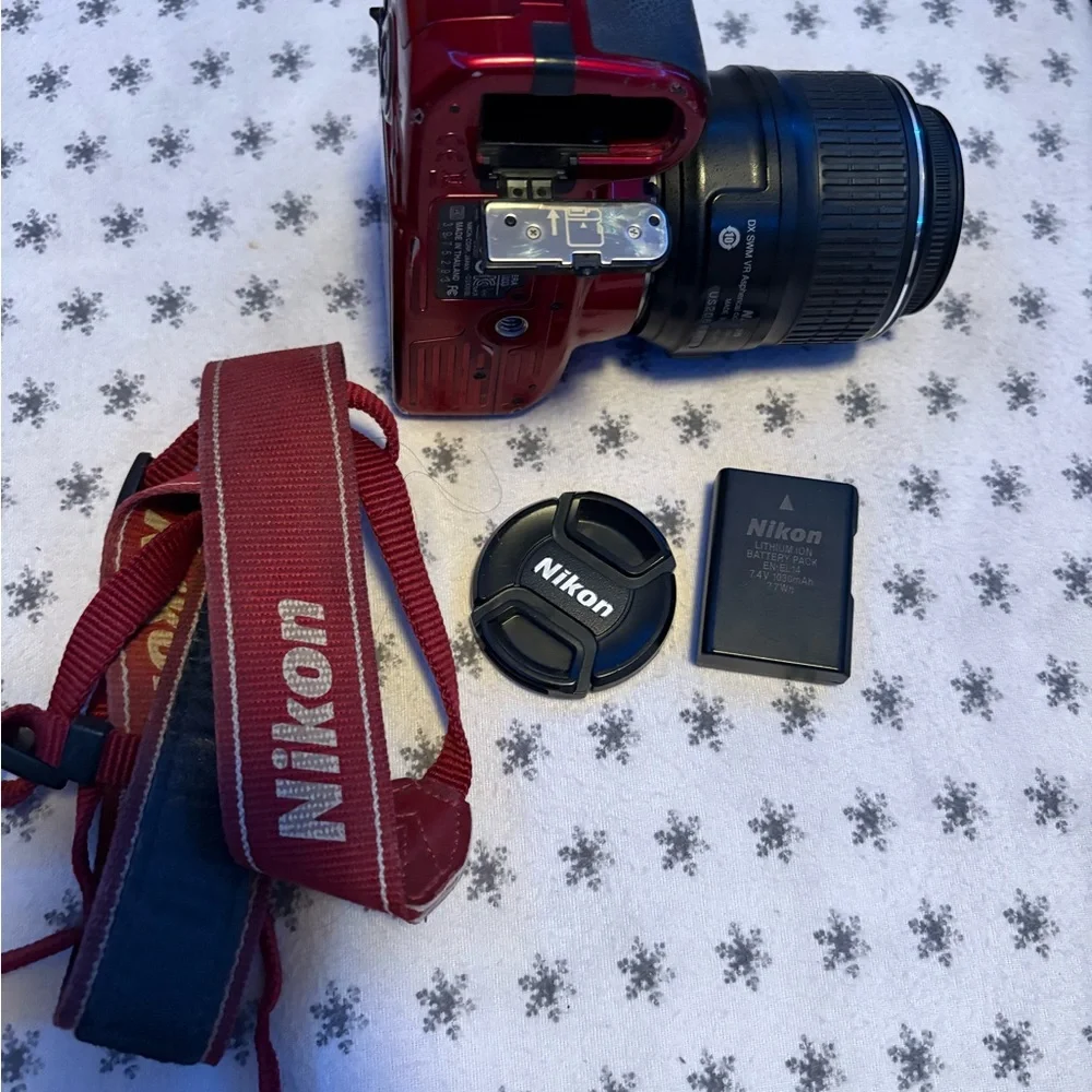 Nikon Red DSLR Camera